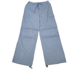 Bailey Rose Wide Leg Pants Blue Womens Size Small Adjustable Waist and‎ Ankle